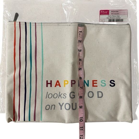 Thirty One ~ set of two~Canvas zipped pouch + Card Holder w/ Motovational Cards - Picture 6 of 11